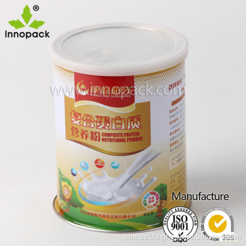 Nut/Powder Food Tins with Plastic Caps